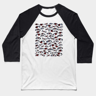 Eyes Pattern Baseball T-Shirt